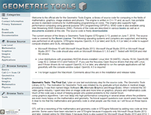Tablet Screenshot of geometrictools.com